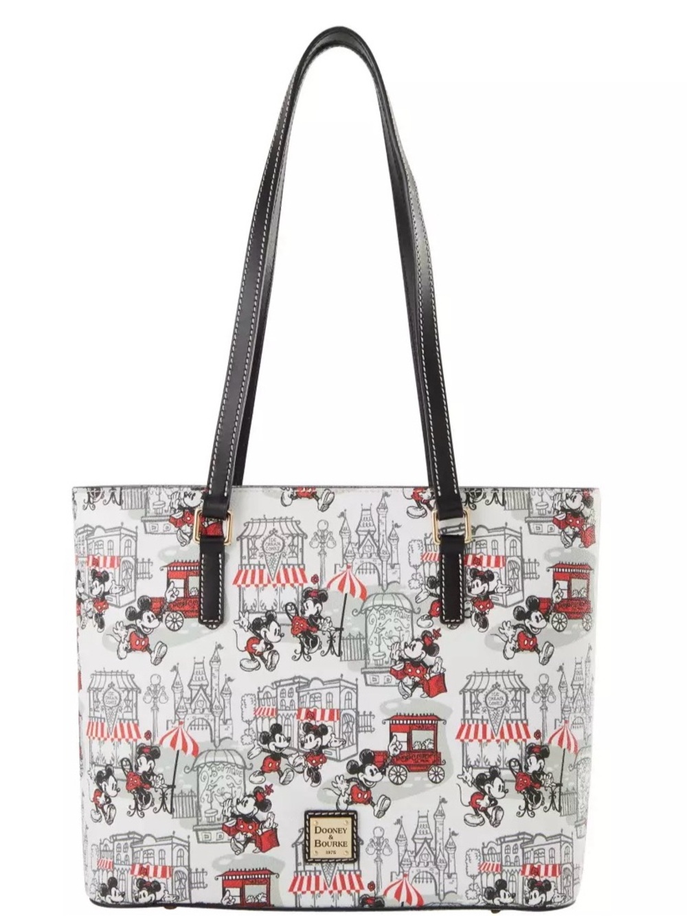 Mickey and Minnie Mouse Main Street Dooney & Bourke Tote Bag – Exclusive